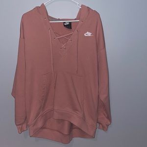 Nike Lace Up Sweatshirt Hoodie